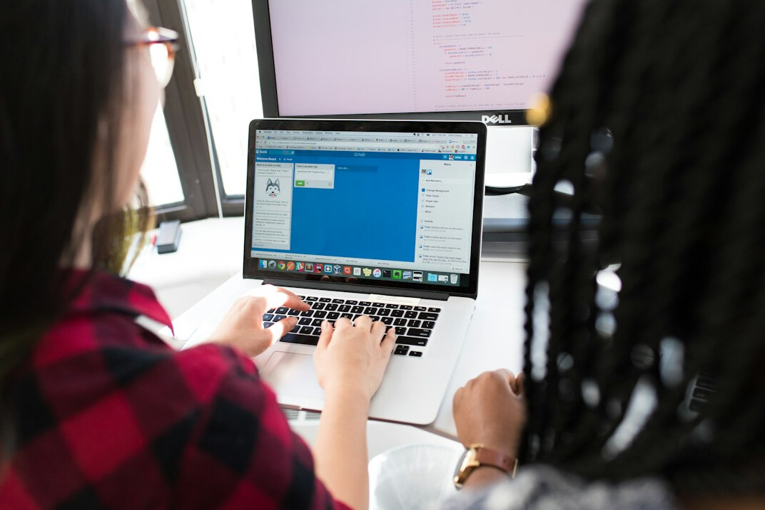 diverse students learning programming